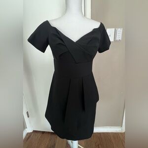 Vince Camuto Black Fit and Flare Mini Dress